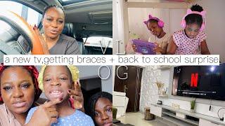 Our Family Bonding Time Is Back, New TV, Getting Braces & A Back To School Surprise!