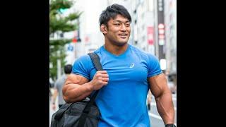 Muscular guys on the streets in Tokyo - 4K