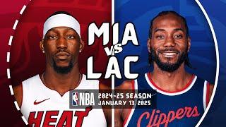 MIAMI HEAT vs LOS ANGELES CLIPPERS | FULL GAME HIGHLIGHTS | January 13, 2025 | 2024-25 Season