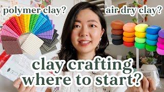 ⭐️ Types of Crafting Clay for Beginners ⭐️ Polymer Clay vs Air Dry