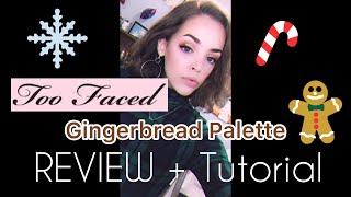 Too Faced Gingerbread Extra Spicy Palette TUTORIAL | Jackie Adelle