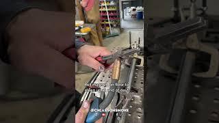 Beginner Mig welding tip! #wisconsin #fabricationshop #welding #smallbusiness #migwelding