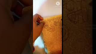 glitter paper se shubh labh bnaye#viral#shorts#glitter sheet se festival decoration DIY