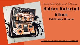 Carta Bella Halloween Hidden Waterfall Album Walkthrough Showcase | Country Craft Creations