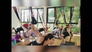 Fly High Yoga Level 1 Training at the Ubud Yoga Centre.