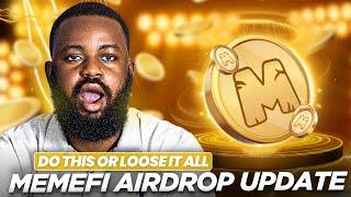 MEMEFI AIRDROP WITHDRWALS: Do This NOW Or Lose It All