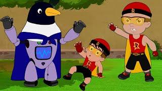 Super Robot Vs Mighty Raju | Hindi Action Cartoon | Funny Kids Video