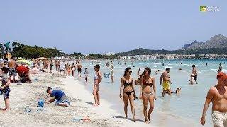 Alcudia Beach Mallorca Spain August 2019