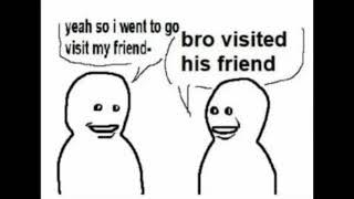 bro visited his friend