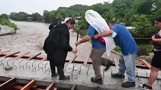 Tropical Storm Sara flooding damage in Honduras ahead of possible path & limited impact on Florida