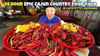 24 Hour "CAJUN COUNTRY" Food Tour & ULTIMATE FRESH Crawfish Boil in Lafayette Louisiana