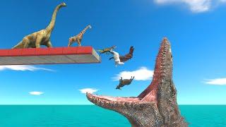 Escape Or Become A Meal For The Mosasaurus - Animal Revolt Battle Simulator