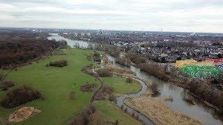 Aasee und Wienburgpark von oben