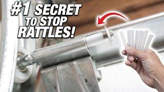 How To Fix Annoying Garage Door RATTLES! (THE #1 SECRET NO ONE TALKS ABOUT!) DIY