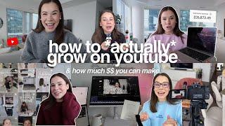 Why I grew 50k in one year on YouTube, how much $$ I make, my BIGGEST tips & filming set-up (vlog)