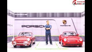 DIORAMA DECOR SHOWROOM PORSCHE 35x25x15CM 1:24 PK022 AUTONO1.VN