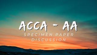 ACCA - AA Specimen Paper Discussion (Speed Challenge)