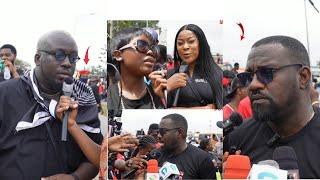 John Dumelo, Gyakie, SDK Dele, and Other Celebrities Storm #StopGalamseyNow Demo