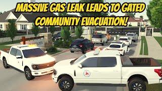 Greenville, Wisc Roblox l *MASSIVE* Gated Community Mansion GAS LEAK EVACUATION Roleplay