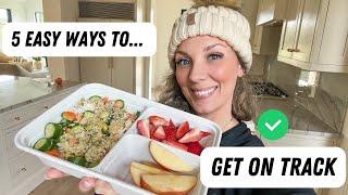 5 Ways To Get Back On Track Quickly (Vegan Weight Loss, Starch Solution, Plant Based Diet)