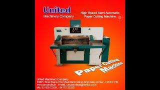 Semi Automatic High Speed Paper Cutting Machine with worm Gear Technology, Paper Cutting Machine