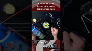 How To Remove Battery Corrosion With Lemon Juice #diy #retro #walkman #CD #sony #cleaning #battery