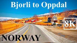 Scenic Drive from Bjorli to Oppdal, NORWAY | Stunning Mountain Views & Serene Landscapes