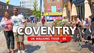 Coventry City Centre, England - 4K Walking Tour, United Kingdom 