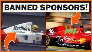 What sponsors are BANNED from F1?