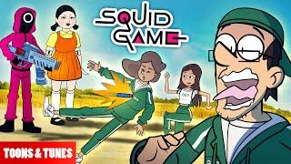 Squid Game Competition with my Family (FGTeeV Animated)