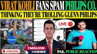 LIVE PHILLIPS COMPANY TROLLED AFTER G. PHILLIPS’ V KOHLI CATCH IN IND VS NZ | PAK PUBLIC REACTION.