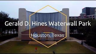 WaterWall Park 4K Drone Footage | Houston, Texas USA