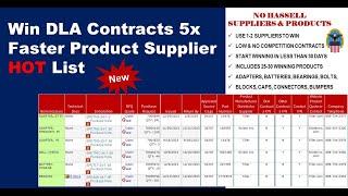 Win Product Contracts 5x Fasters in 20-30 Days with the New DLA Approved Product Supplier Hotlist