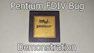 Demo of the Pentium FDIV Bug