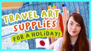 Packing art supplies for a holiday! ️ My travel art kit