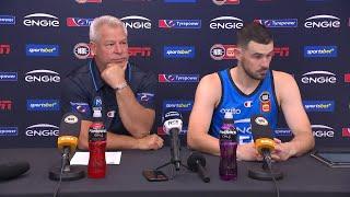 Dean Vickerman and Chris Goulding press conference vs Illawarra Hawks - Championship Game 1, NBL25