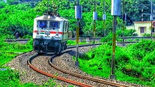 Most Powerful Electric Locomotive Wap 7 High Speed Trial Run | High Speed Trail Run.