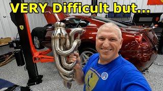 Ferrari 599 6 into 1 Valvetronic Headers POV DIY Installation