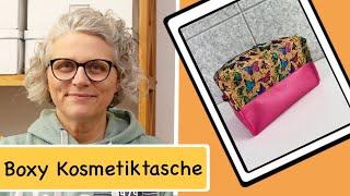 Neue Nähsets Boxy Kosmetiktasche groß nähen / kostenlose Maße