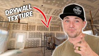 APPLYING Drywall Texture For BEGINNERS
