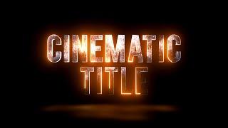 Cinematic Trailer Title Animation in After Effects | After Effects Tutorial - 100% free Plugin