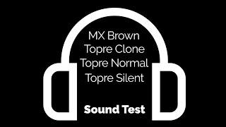 MX Brown vs NiZ Topre vs Topre 45G vs Topre 30G (Silent) - Sound Test