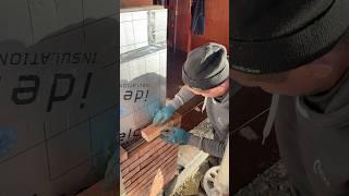 "How to Brick a Facade Level #work #usa #youtubeshorts #germany #masonry #deutschland