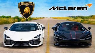 McLaren 750S vs Lambo Revuelto: ARRANCONES