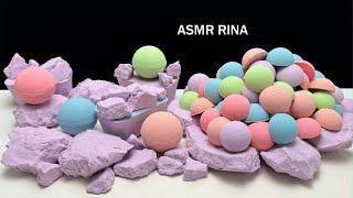 ASMR crunchy baking soda balls