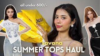 Savana Summer Tops Haul | All Under Rs 700/- #savanatops #savana #savanasale