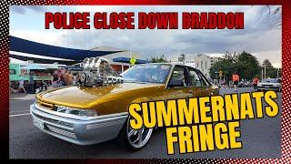 Summernats 37 - The police close down Braddon. Massive car meet