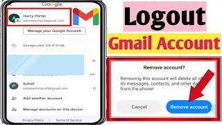 How to Logout Gmail Account From Android Phone