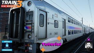 TSW3 New Jersey Transit Cab Car Tutorial on New York Trenton