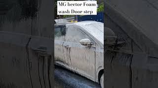 MG HECTOR #carcleaning #carwash |DOOR STEP FOAM WASH|Mr.SHINE DOOR STEP CAR WASH 